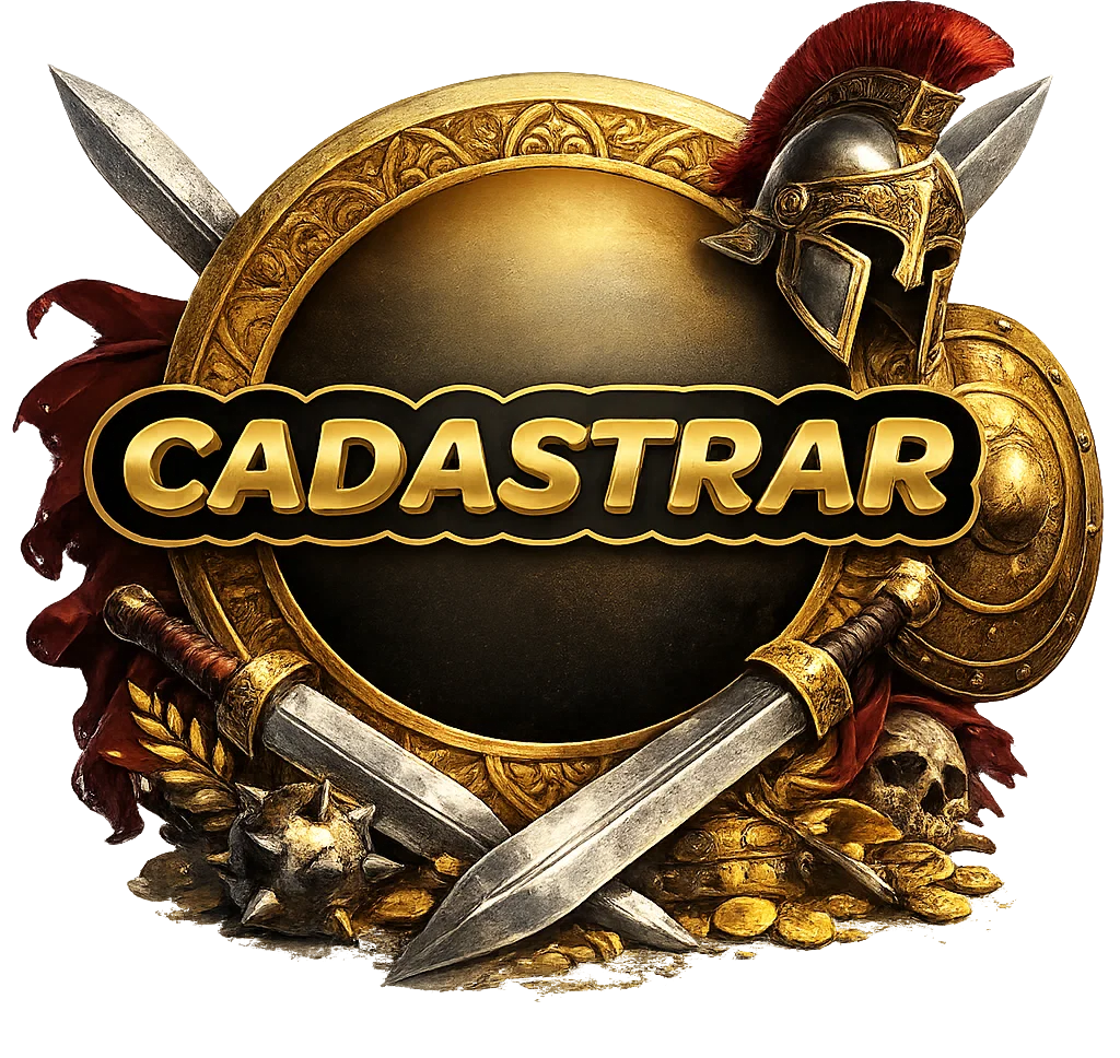 Botão de jogar/cadastrar